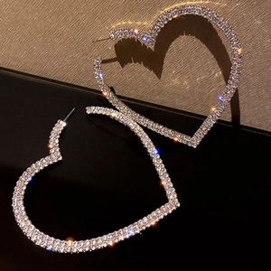 Heart Shaped Hoop Earrings Gemstones